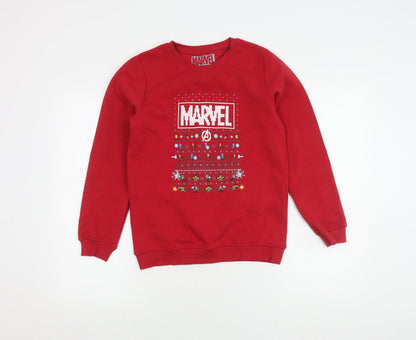 Marvel Boys Red Avengers Graphic Sweatshirt 11-12 Years
