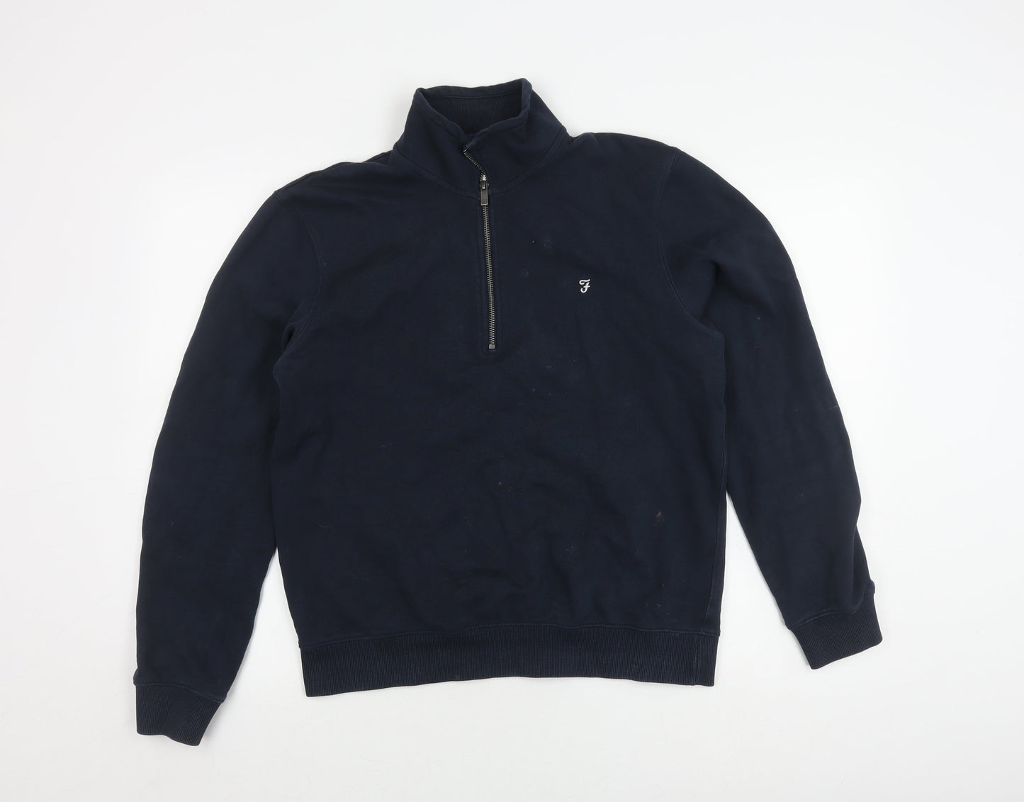 Mens UK Size M Farah Blue Pullover Sweatshirt