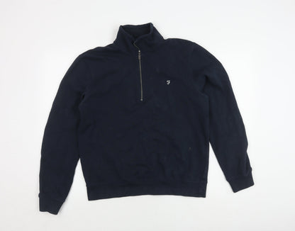 Mens UK Size M Farah Blue Pullover Sweatshirt
