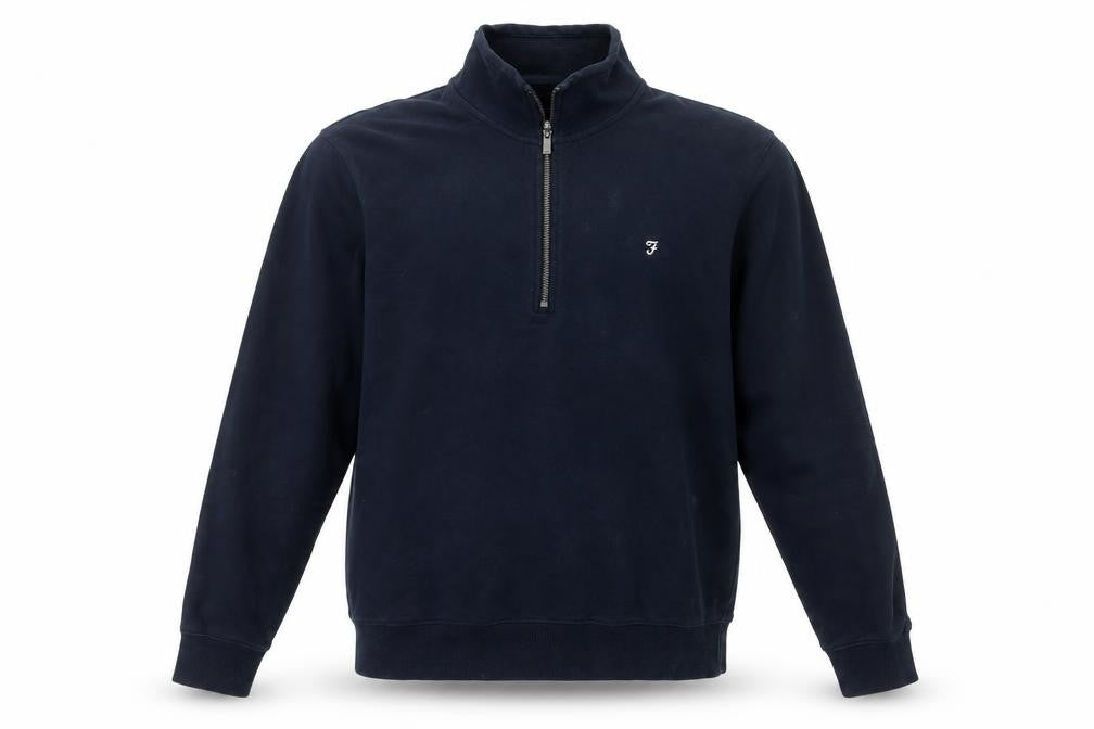 Mens UK Size M Farah Blue Pullover Sweatshirt