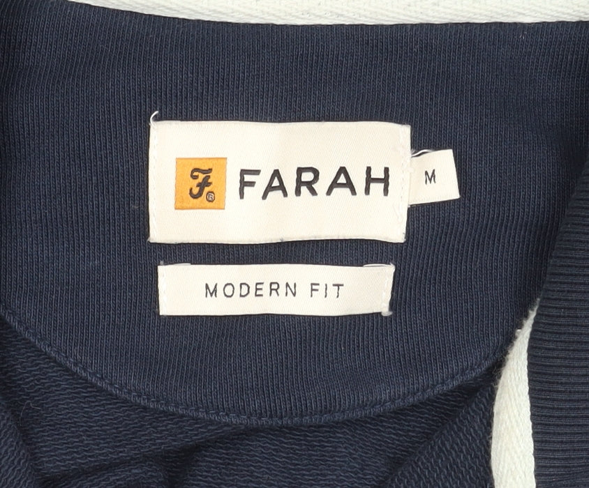 Mens UK Size M Farah Blue Pullover Sweatshirt