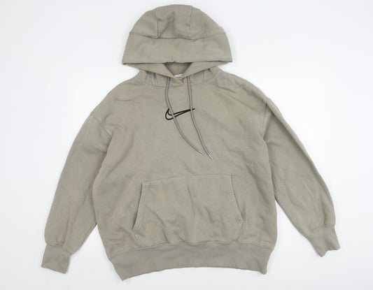 Mens UK Size M Nike Beige Pullover Hoodie