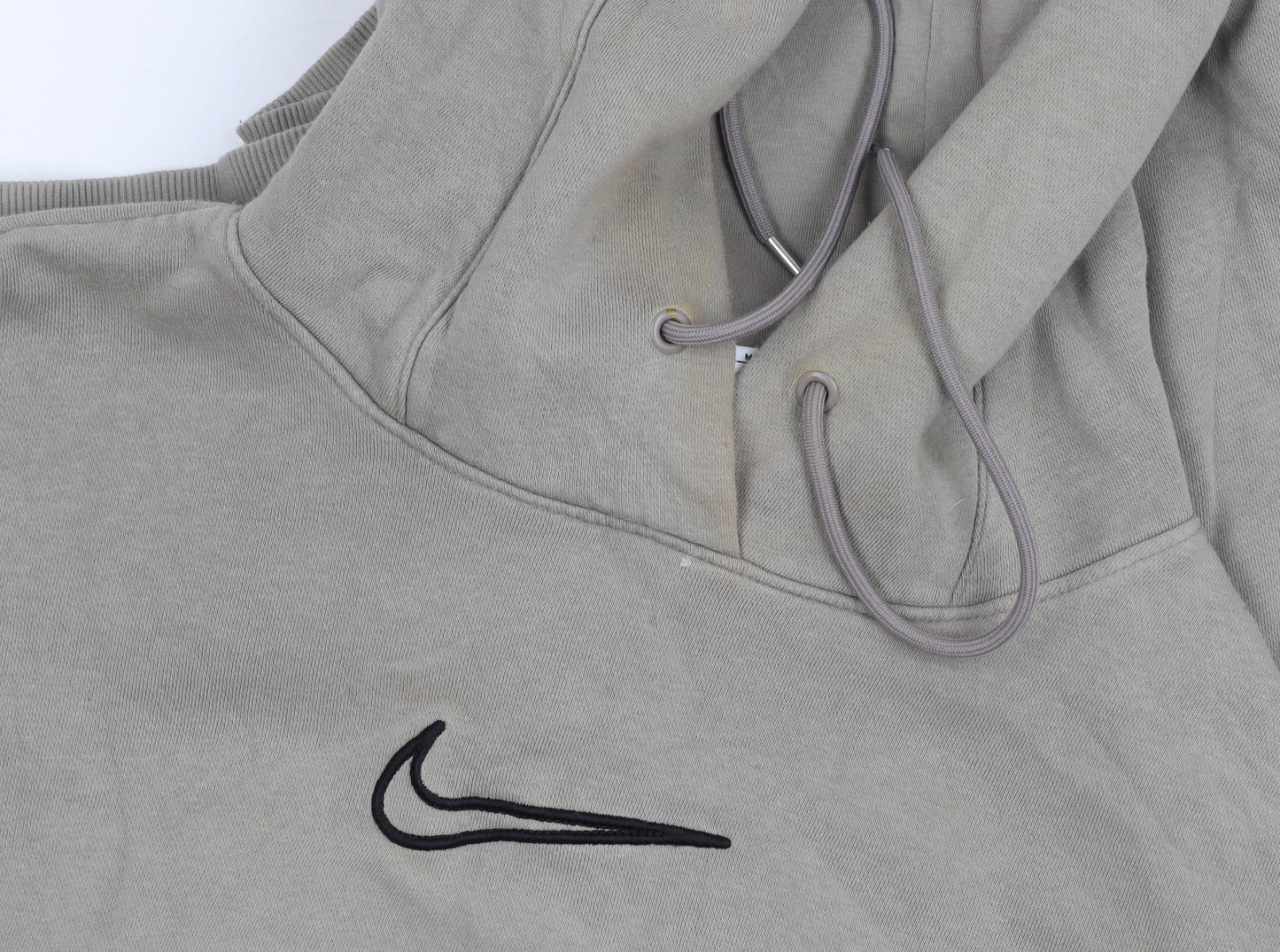 Mens UK Size M Nike Beige Pullover Hoodie