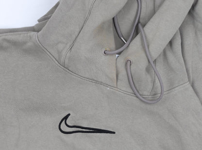 Mens UK Size M Nike Beige Pullover Hoodie