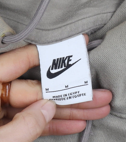 Mens UK Size M Nike Beige Pullover Hoodie