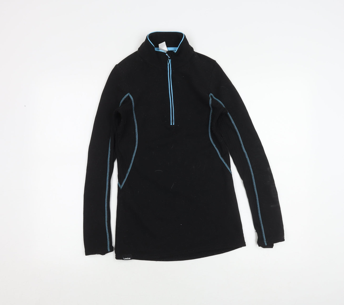 Oxylane Women's Black XS Lightweight Zip Sweatshirt