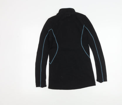 Oxylane Women's Black XS Lightweight Zip Sweatshirt