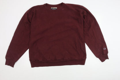 Mens UK Size XL Champion Red Pullover Sweatshirt