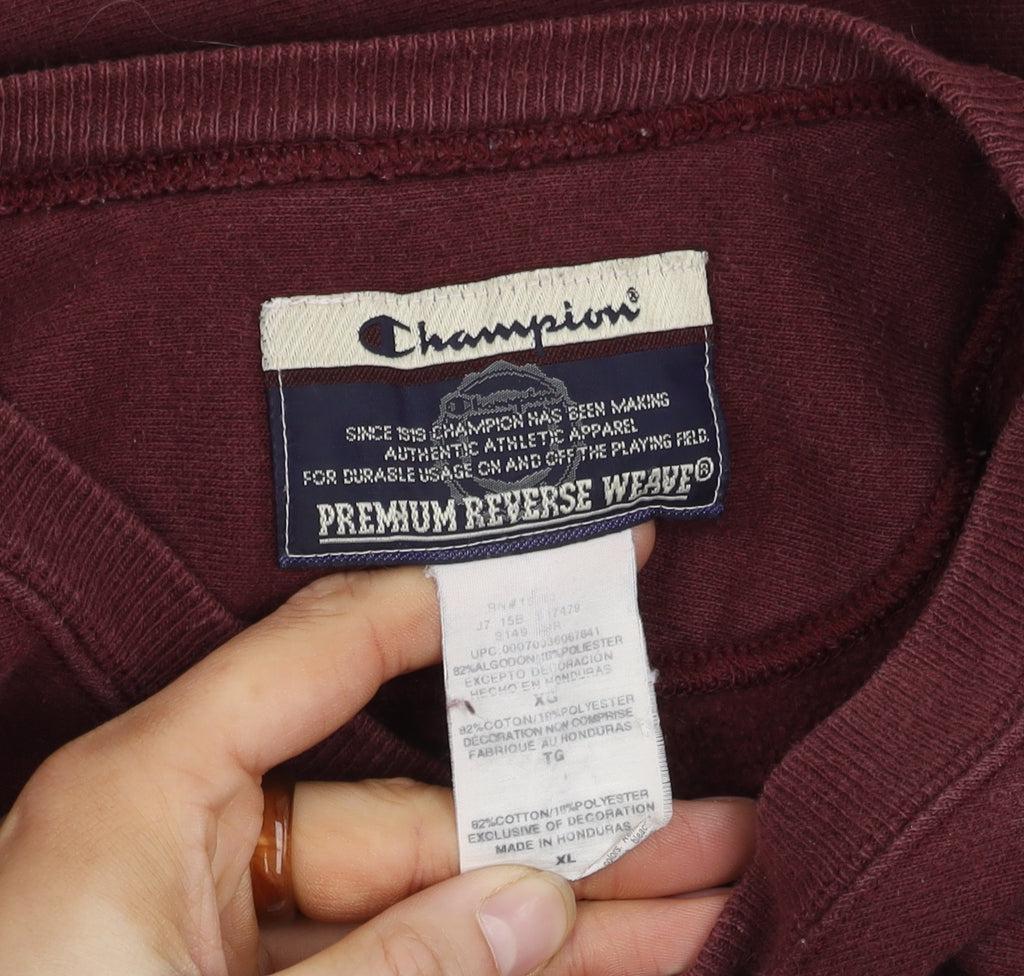 Mens UK Size XL Champion Red Pullover Sweatshirt