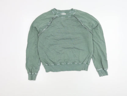 Hush Women's S Green Pullover Jumper, Crew Neck