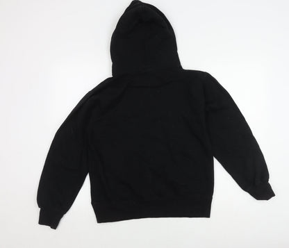 Bravado Black Cartoon Hoodie, Small, Unisex Pullover