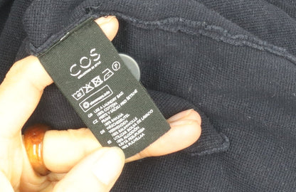 COS Women's Black Mid-Length Coat Size M