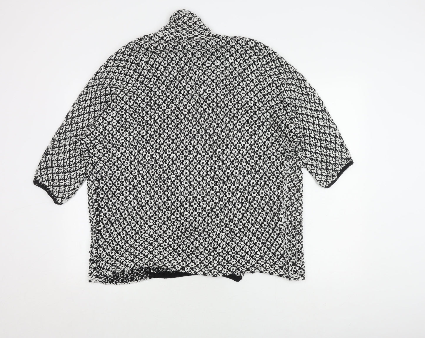 David Emanuel Women's Black Open-Knit Cardigan S