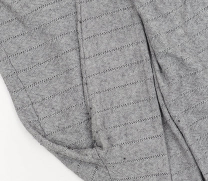 Womens UK Size 16 Maine New England Grey Cardigan Jumper