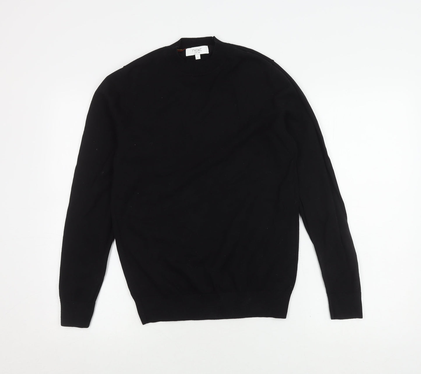 Next Men's Black S Pullover Jumper Crew Neck