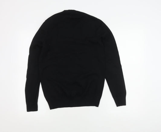 Next Men's Black S Pullover Jumper Crew Neck