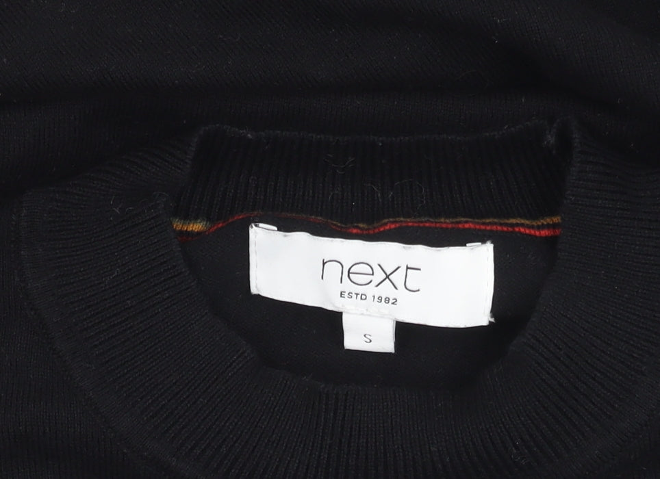 Next Men's Black S Pullover Jumper Crew Neck