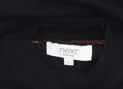 Next Men's Black S Pullover Jumper Crew Neck