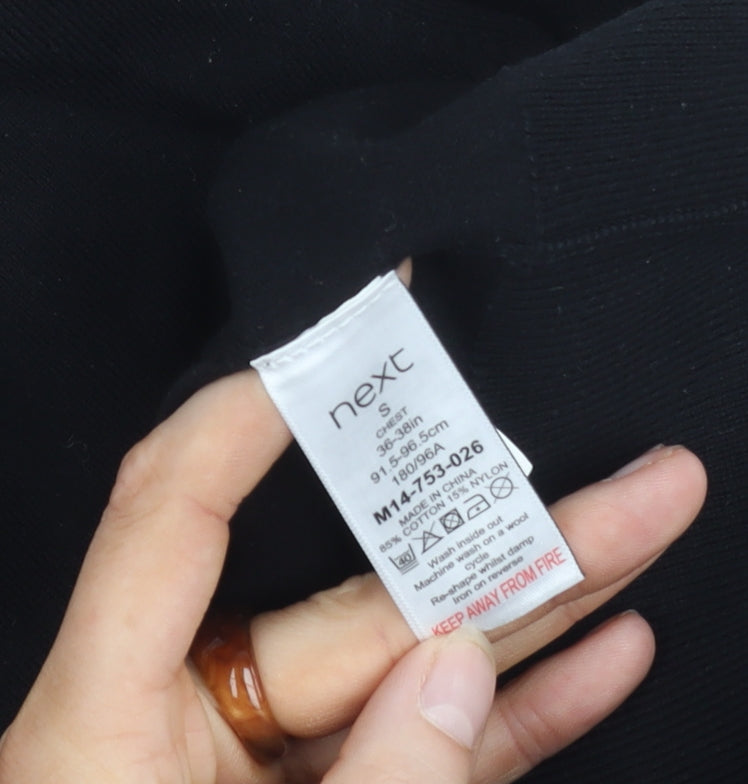 Next Men's Black S Pullover Jumper Crew Neck