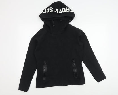 Superdry Women's Black Pullover Hoodie M