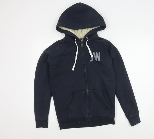 Womens UK Size 8 Jack Wills Blue Basic Jacket