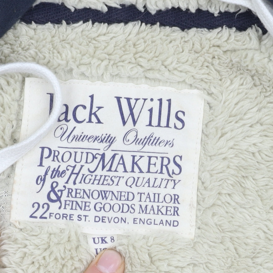 Womens UK Size 8 Jack Wills Blue Basic Jacket