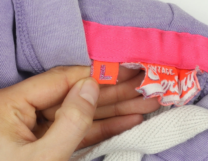 Superdry Women's Purple Pullover Hoodie L