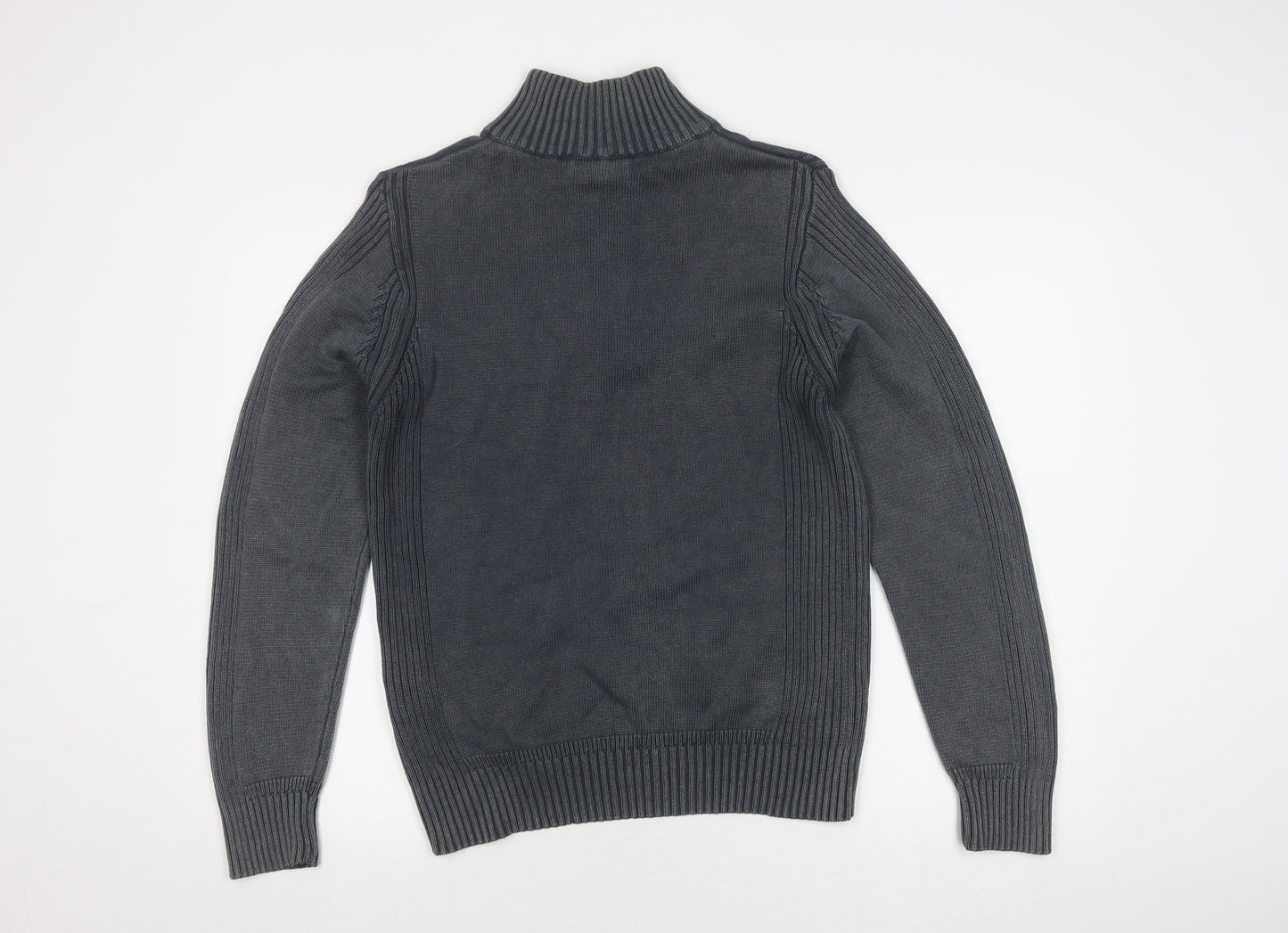 Camel Active Men's Grey Full Zip Jumper Size S