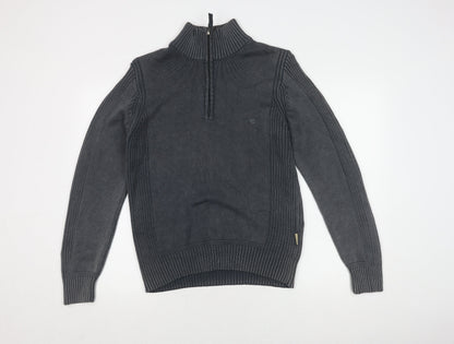 Camel Active Men's Grey Full Zip Jumper Size S