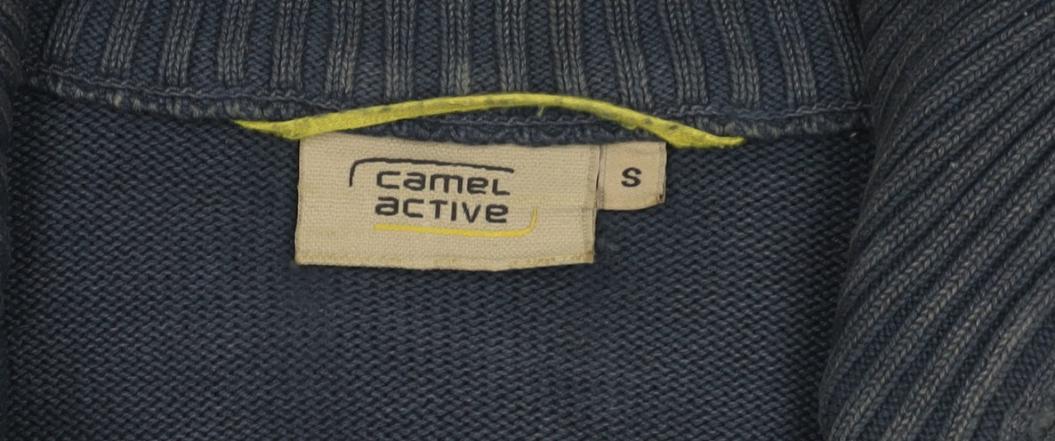 Camel Active Men's Grey Full Zip Jumper Size S