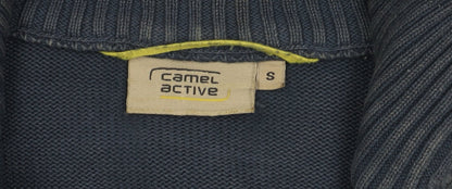 Camel Active Men's Grey Full Zip Jumper Size S