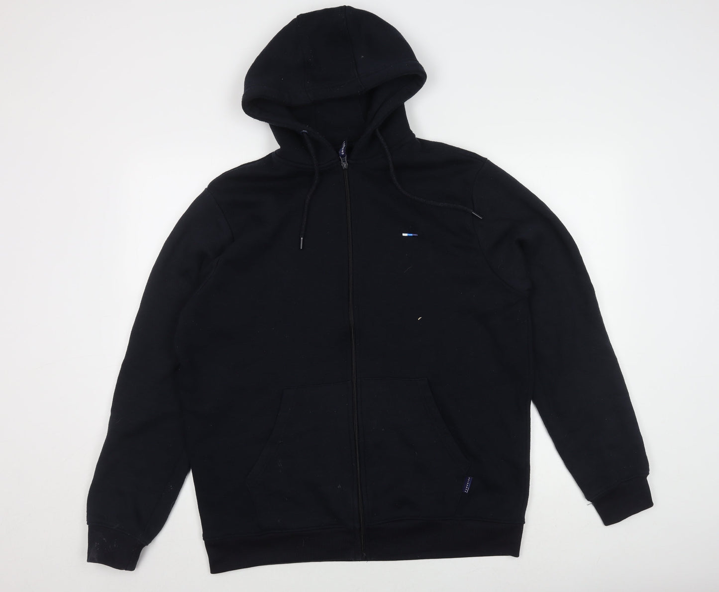 BadRhino Men's Black Hooded Casual Jacket L