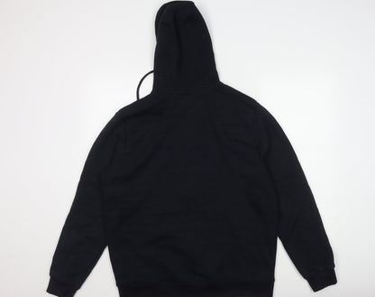 BadRhino Men's Black Hooded Casual Jacket L