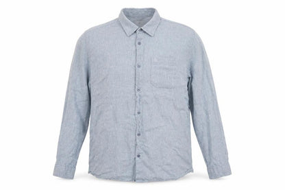 TOG24 Men's Blue Long Sleeve Button-Up Shirt 2XL