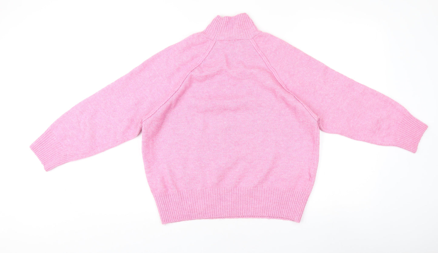 Womens UK Size XS MNG Pink Pullover Jumper