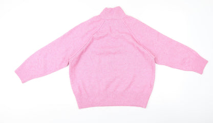 Womens UK Size XS MNG Pink Pullover Jumper