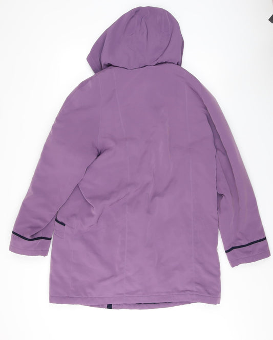 EWM Pure Classics Women's Purple Rain Coat Size 16