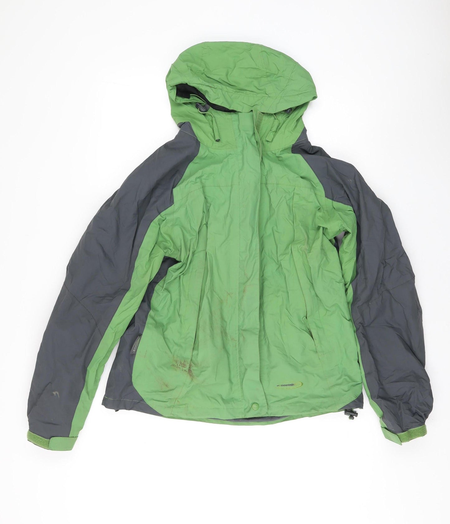 Womens UK Size 14 Mountain Life Green Rain Coat