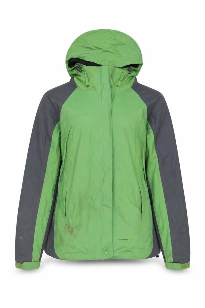 Womens UK Size 14 Mountain Life Green Rain Coat