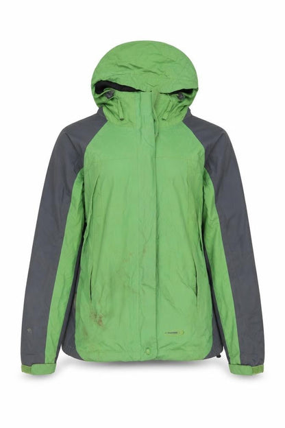 Womens UK Size 14 Mountain Life Green Rain Coat