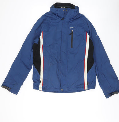 Cross Men's Blue Medium Hooded Puffer Jacket