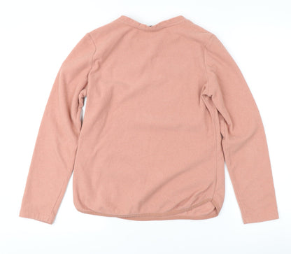 Aigle Women's Pink Henley Jumper Size 8