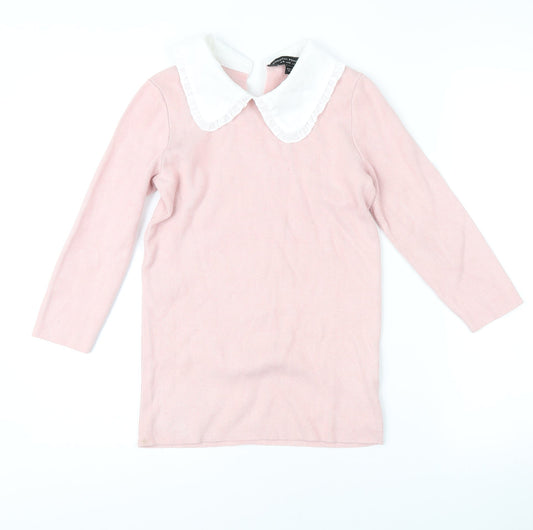 Womens UK Size S Dorothy Perkins Pink Tunic Jumper