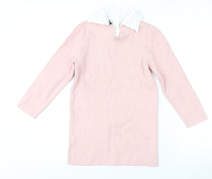 Womens UK Size S Dorothy Perkins Pink Tunic Jumper