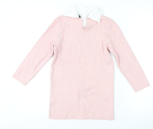 Womens UK Size S Dorothy Perkins Pink Tunic Jumper
