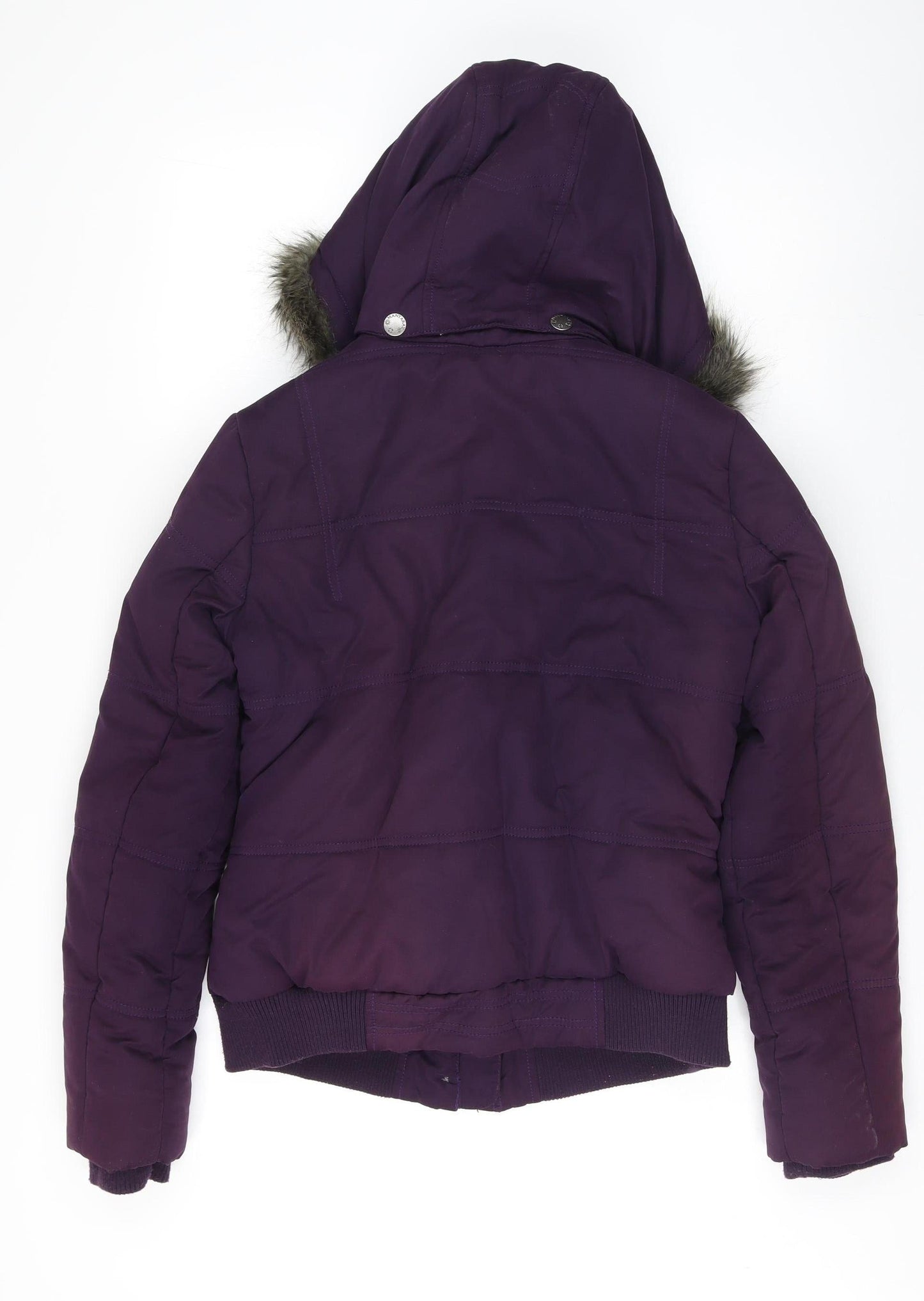 Mantaray Women's Purple Puffer Jacket, Size 14