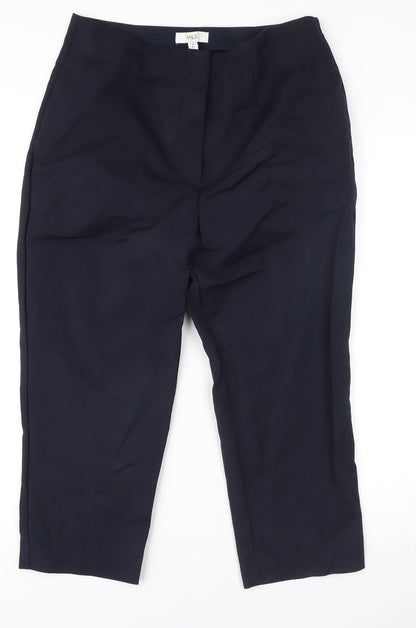 Womens UK Size 14 Marks and Spencer Regular Fit Business Casual Black Trousers