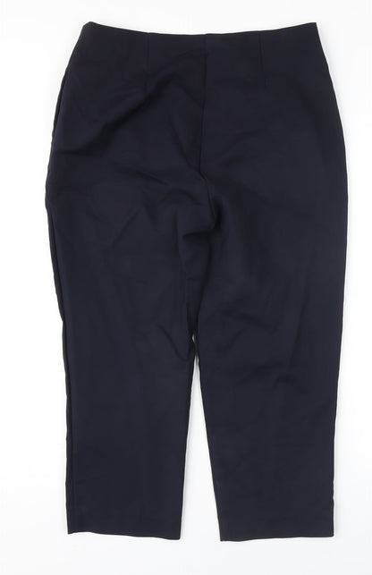 Womens UK Size 14 Marks and Spencer Regular Fit Business Casual Black Trousers