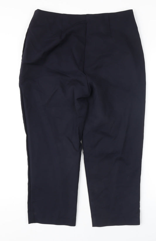 Womens UK Size 14 Marks and Spencer Regular Fit Business Casual Black Trousers