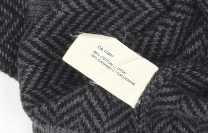 GAP Men's Grey V-Neck Cotton Cashmere Jumper, Size S